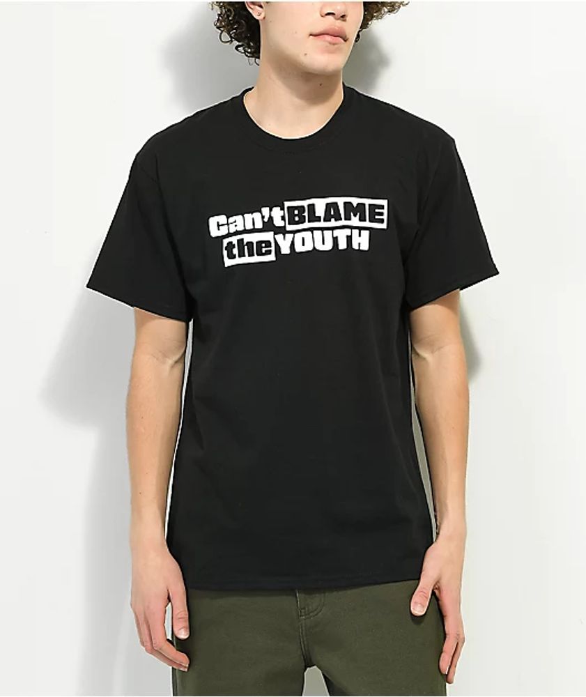 Can't Blame The Youth Blockbuster Black T-Shirt