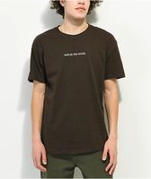 Can't Blame The Youth Unfuck World Brown T-Shirt