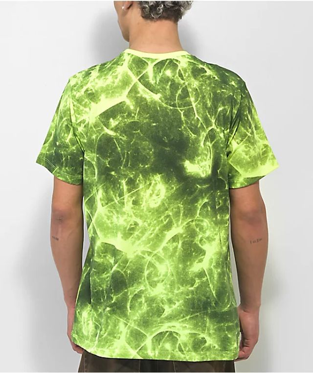 how to tie dye a neon yellow shirt