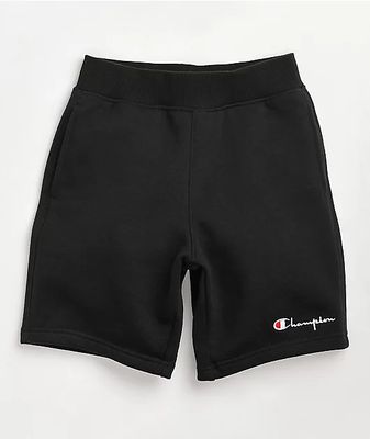 Champion Boys Premium Black Sweat Shorts