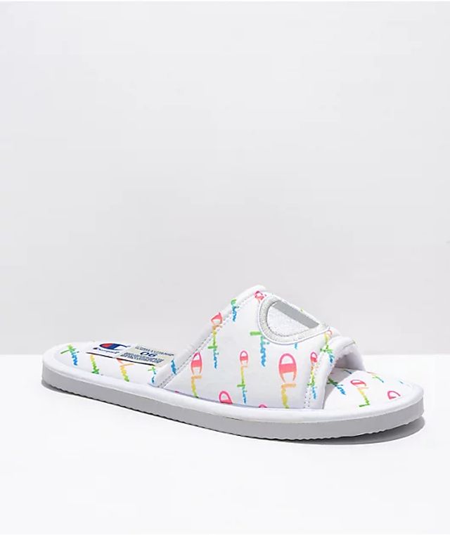 champion cloud dye slippers
