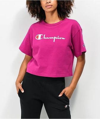 hot pink champion shirt