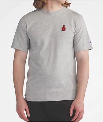 Champion Hoodie Graphic Grey T-Shirt