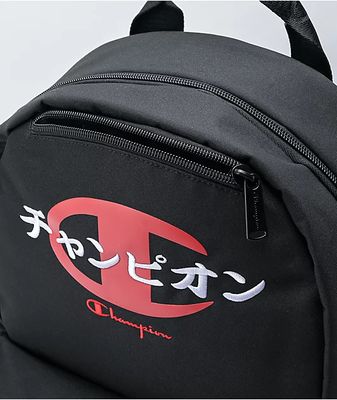 champion supercize 3.0 kanji black backpack