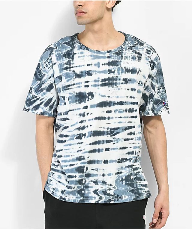 Champion Tie-dyed T-shirt in Blue for Men