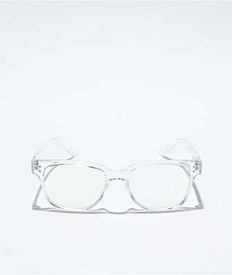 Clear Crystal Square Blue Light Glasses