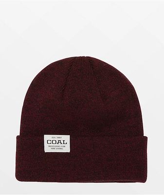 Coal The Uniform Burgundy Marl Beanie