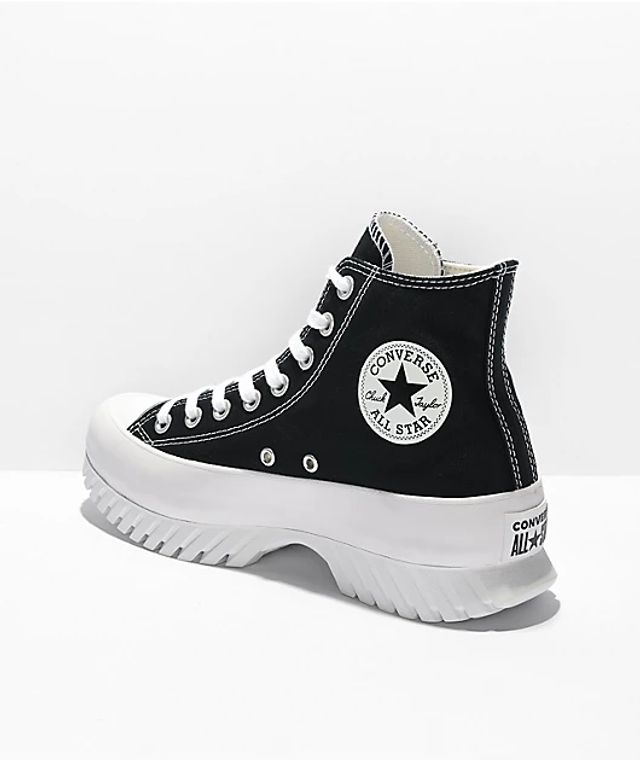 Converse Chuck Taylor All Star Lugged  Black & White High Top Shoes |  Bramalea City Centre