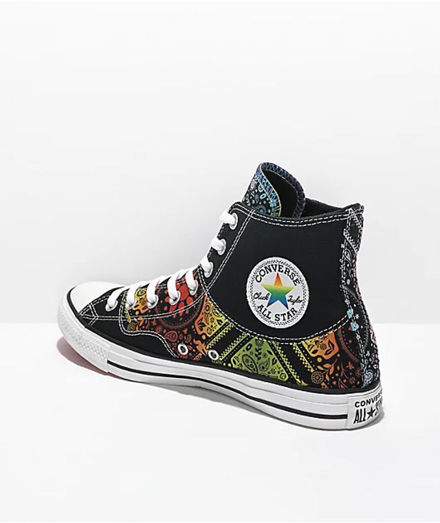 Converse Chuck Taylor All Star Pride Black High Top Shoes | Foxvalley Mall