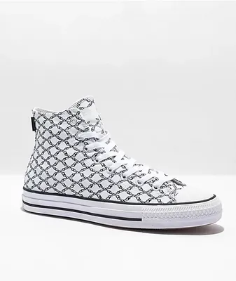 Converse Chuck Taylor All Star Pro Bones White & Black Skate Shoes