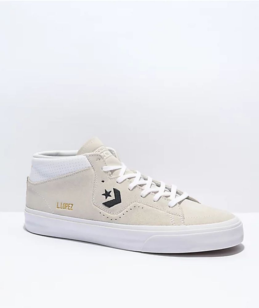 Converse Louie Lopez Mid White Skate Shoes | Metropolis at Metrotown