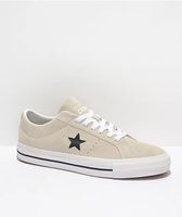 Converse One Star Pro Egret, White, & Black Skate Shoes