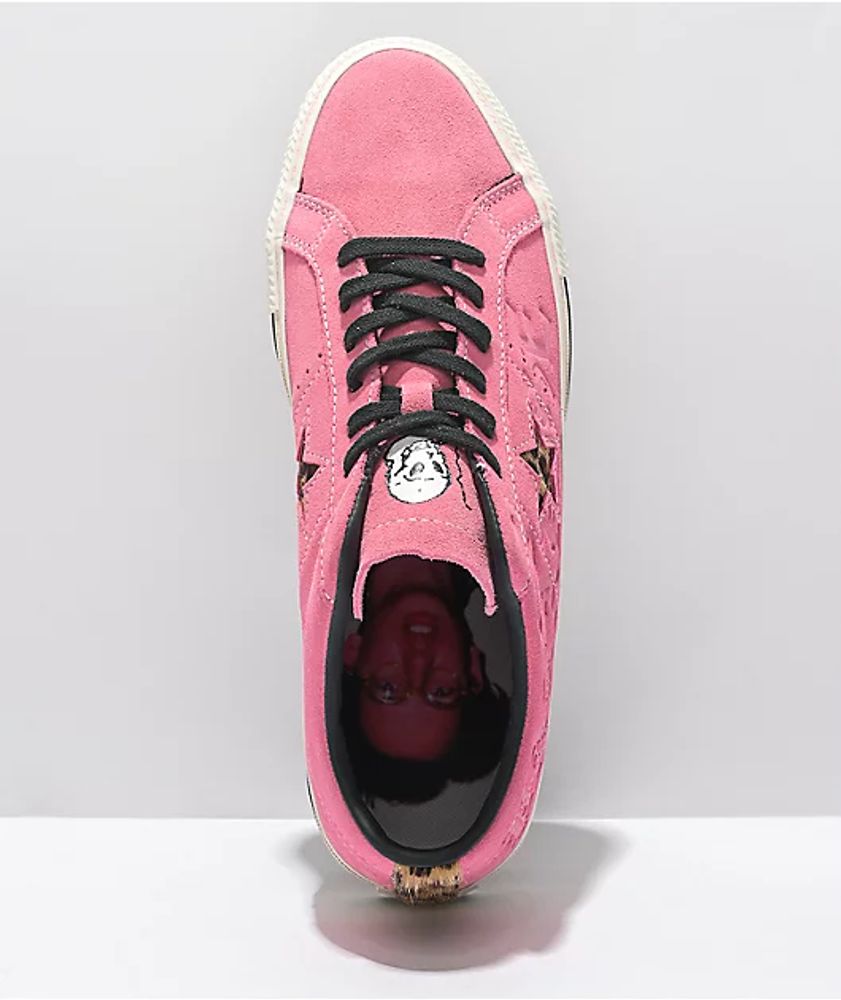 Converse One Star Pro Sean Pablo Pink Suede Skate Shoes