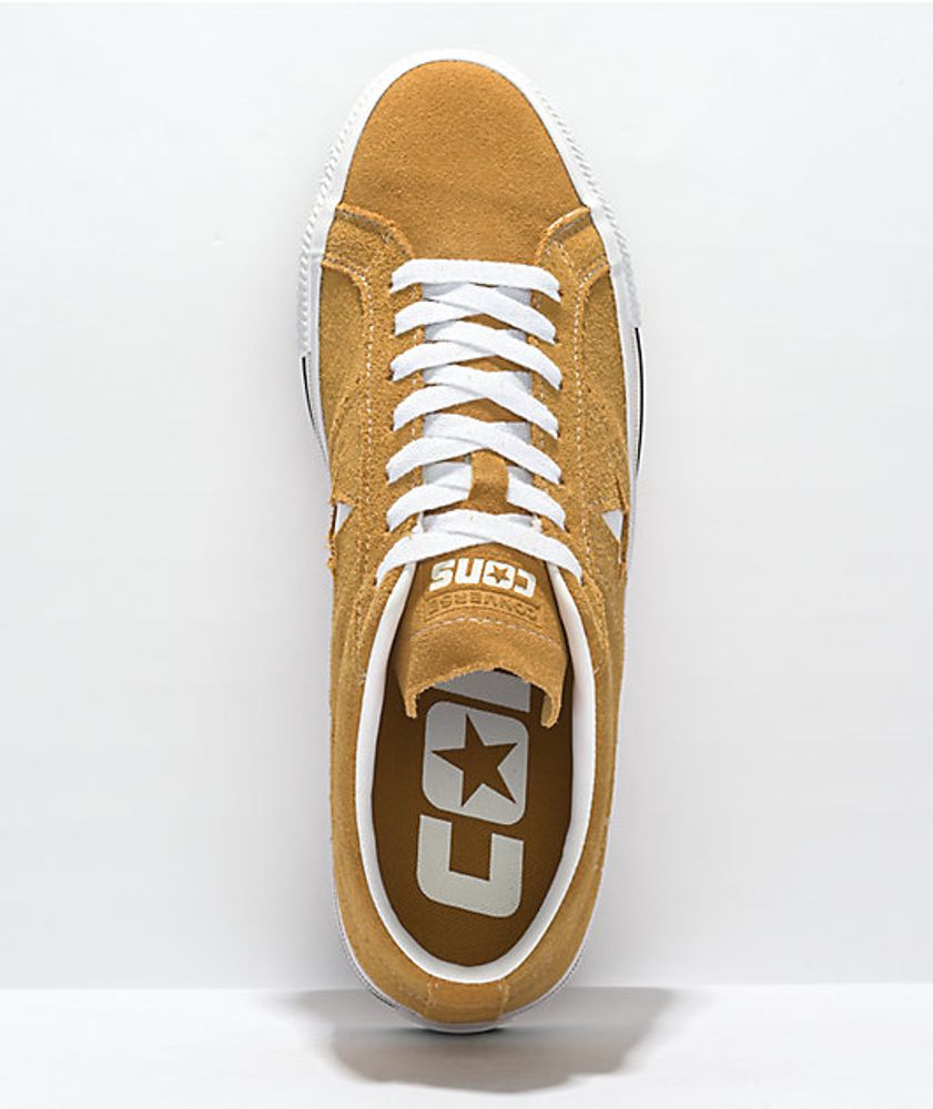 Converse One Star Pro Wheat, Black & White Suede Skate Shoes