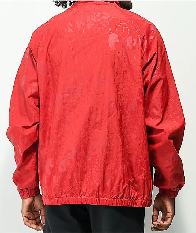 zine glo reflective silver anorak windbreaker jacket