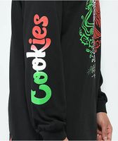 Cookies La Raza Black Long Sleeve T-Shirt