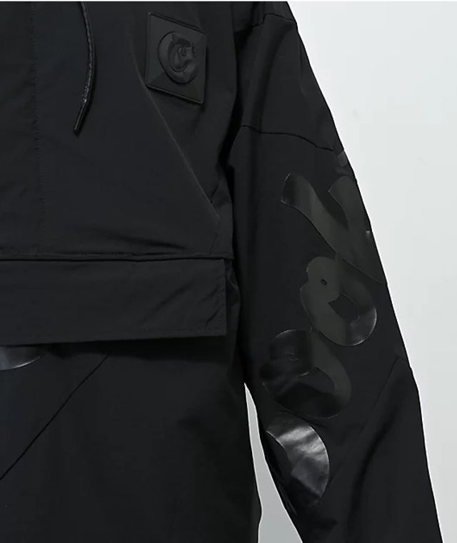 zine glo reflective silver anorak windbreaker jacket
