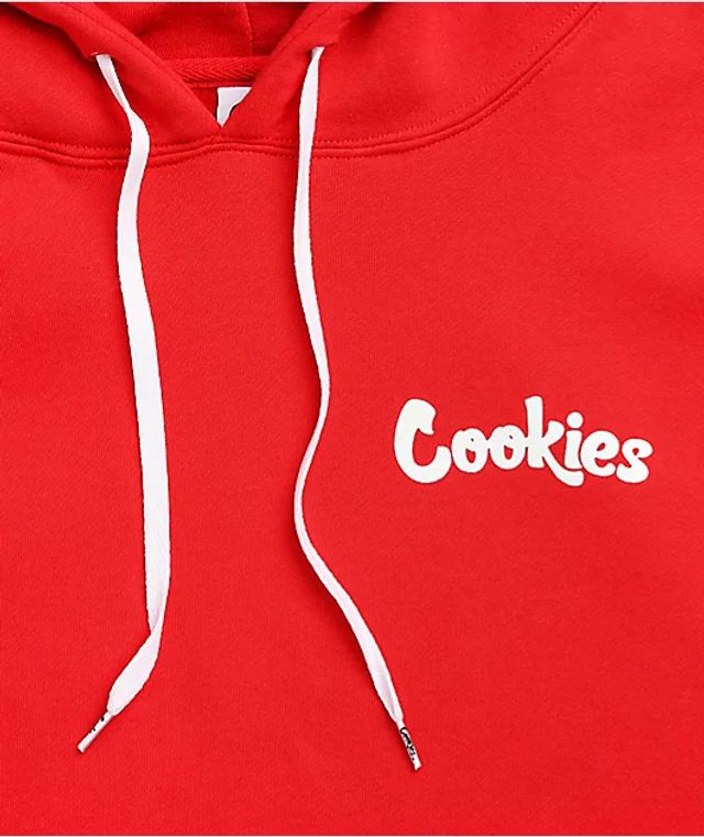 cookies hoodie red