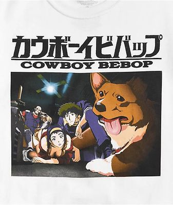 Cowboy Bebop Ein + Group White T-Shirt 