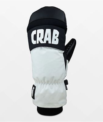 Crab Grab Punch Mitt White Snowboard Mittens