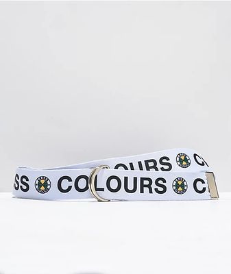 Cross Colours White D-Ring Belt