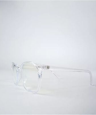 Crystal Clear Round Blue Light Glasses