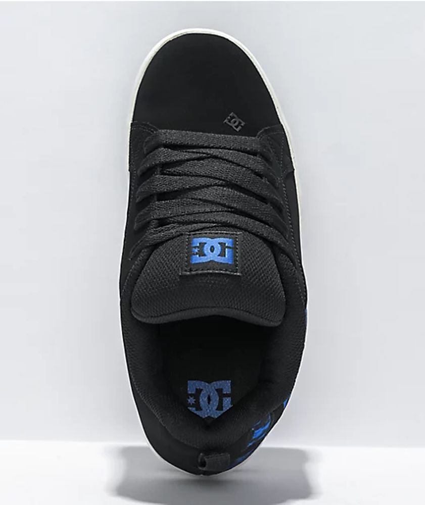 DC Court Graffik Black & Blue Skate Shoes