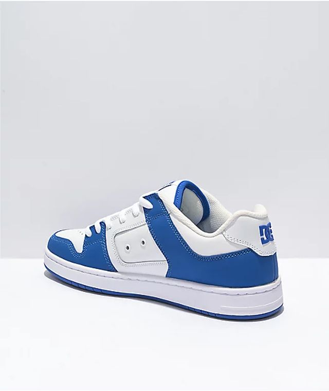 DC Manteca 4 White & Blue Skate Shoes | Connecticut Post Mall