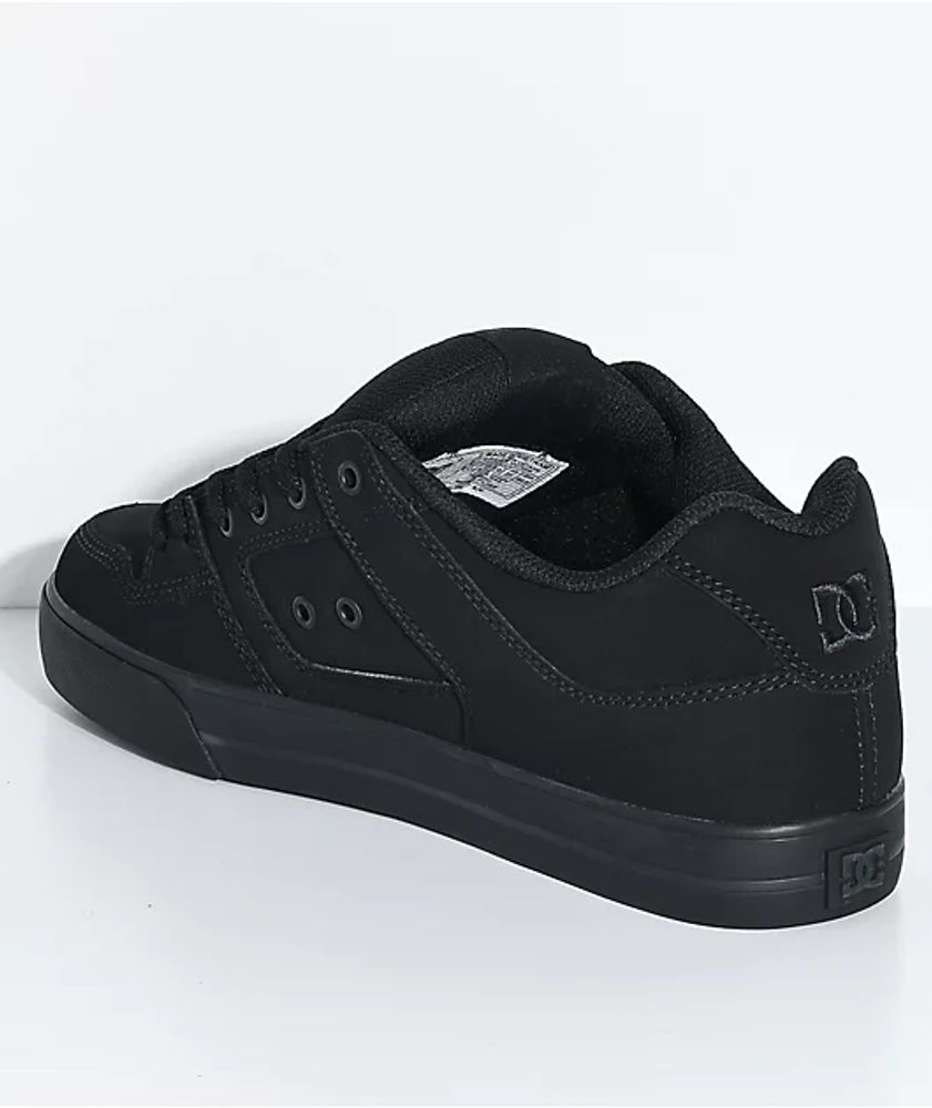 DC Pure Black & Pirate Skate Shoes
