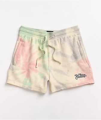 DC Trippin' Pastel Tie Dye Sweat Shorts