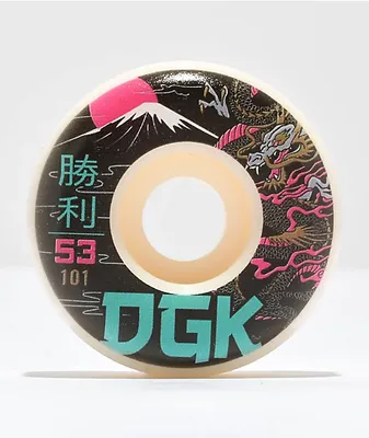 DGK Eternal 53mm 101a White Skateboard Wheels