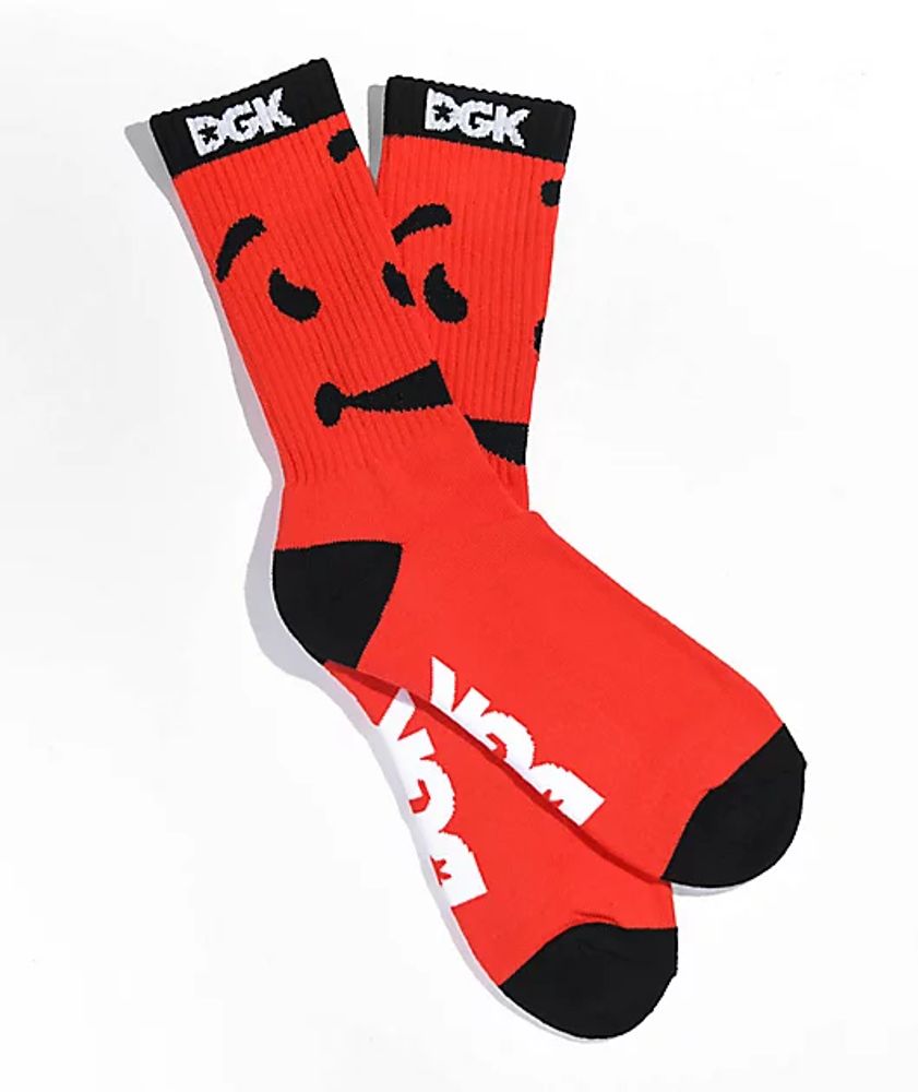 DGK X Kool-Aid Thirst Red Crew Socks