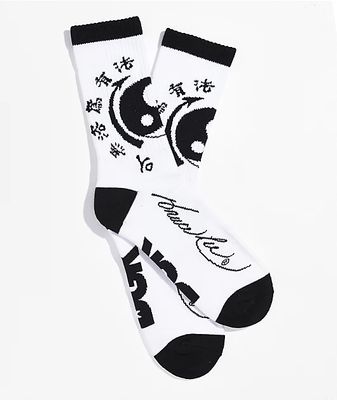 DGK x Bruce Lee Yin Yang White Crew Socks