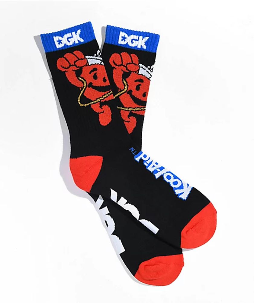 DGK x Kool-Aid Smash Black Crew Socks