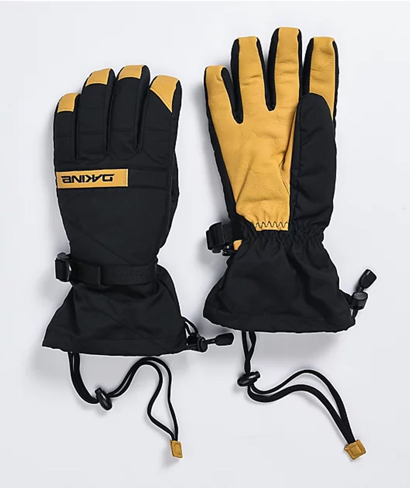 Dakine Nova Black & Tan Snowboard Gloves