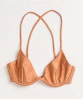 Damsel Nia Crosshatch Nude Triangle Bikini Top