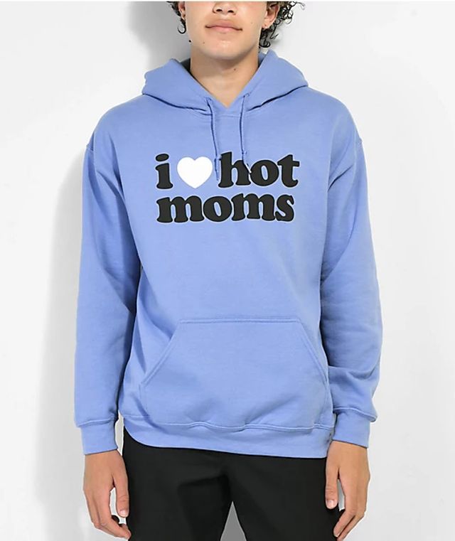 Danny Duncan I Heart Hot Moms Blue Hoodie