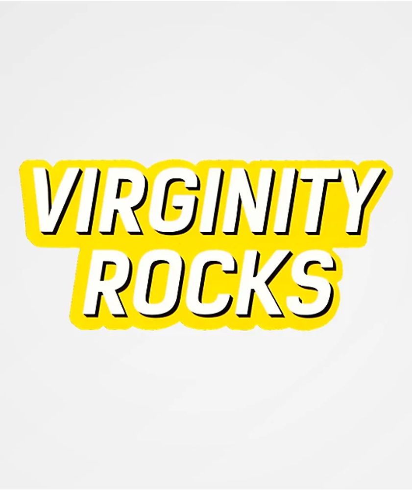 Virginity rocks sticker