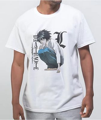 Death Note Chill Squat White T-Shirt
