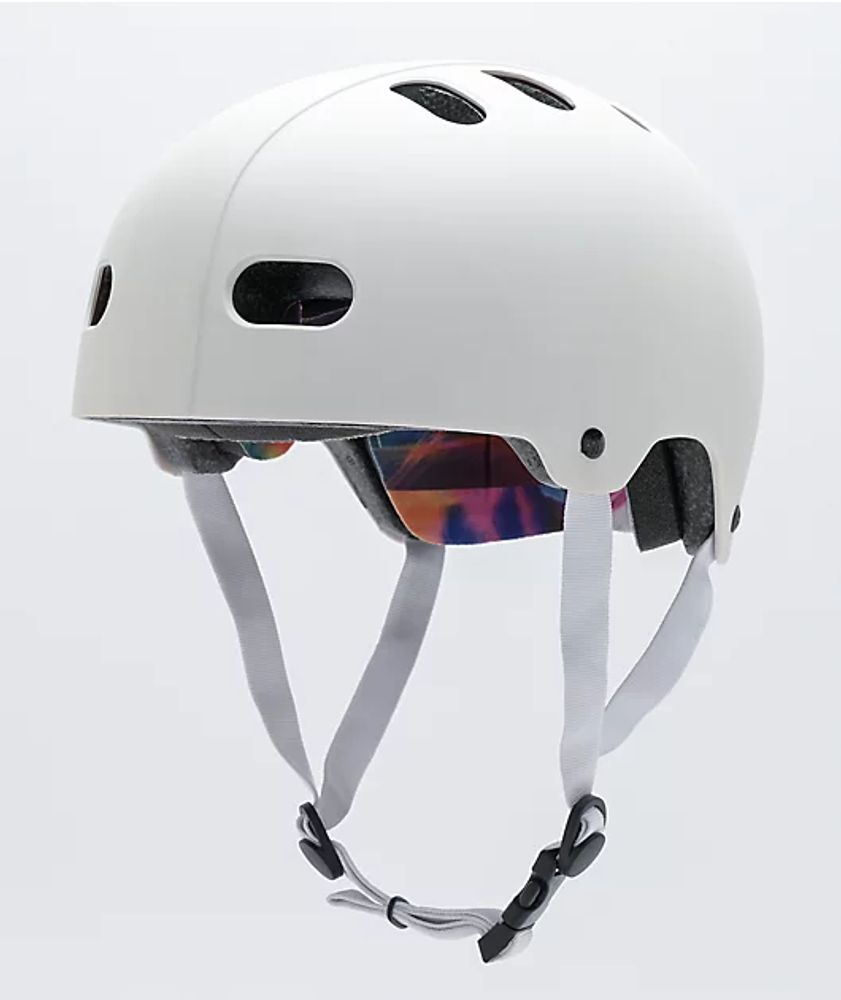 Destroyer Certified Spectrum White Skateboard Helmet