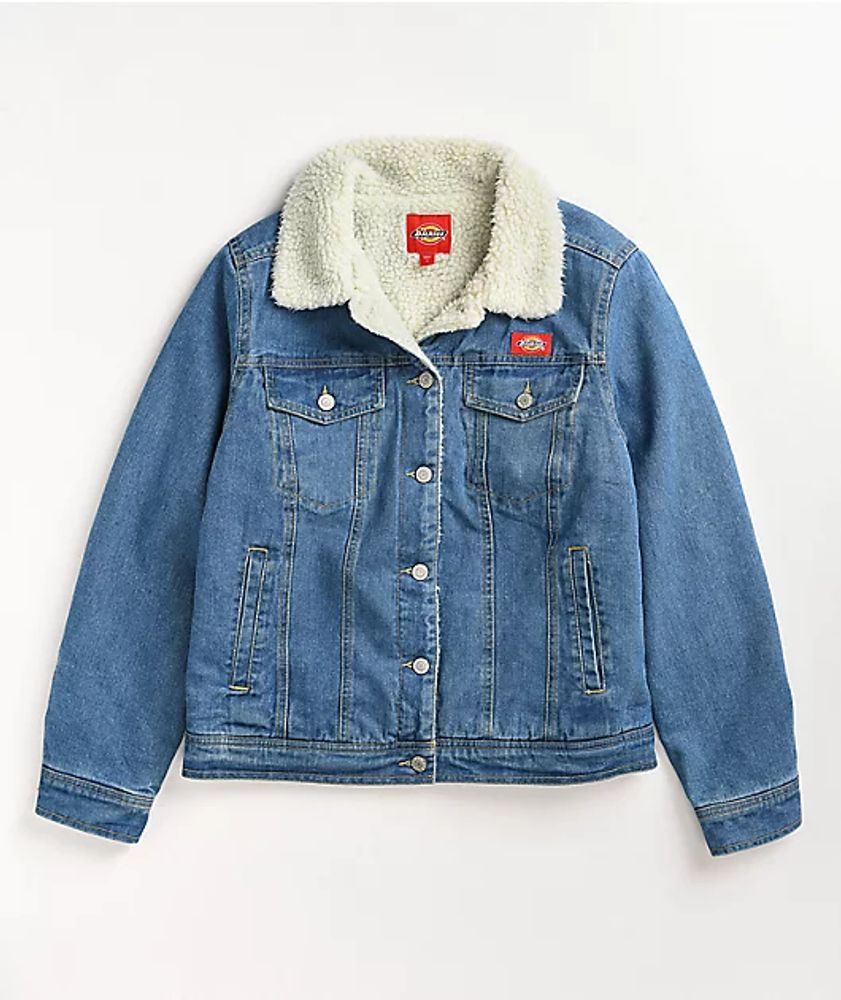 FLEECE-LINED MICKEY MOUSE ©DISNEY DENIM JACKET - Blue