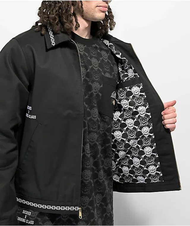 Petals by Petals & Peacocks Black & White Sherpa Varsity Jacket