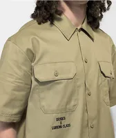 Dickies x Lurking Class Good Times Button Up Work Shirt - Khaki S / Khaki