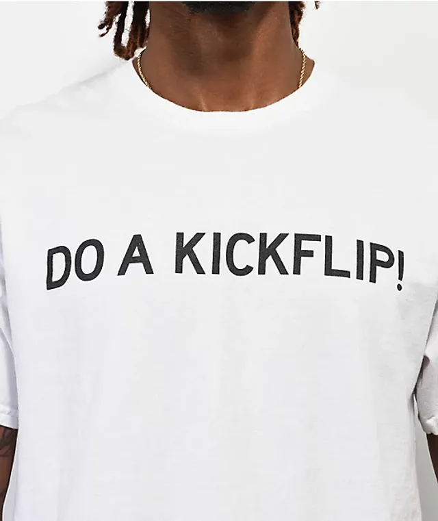 Do A Kickflip! Black T-Shirt