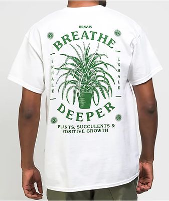 Dravus Deep Breaths White T-Shirt