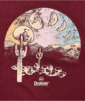 Dravus Many Moons Maroon T-Shirt