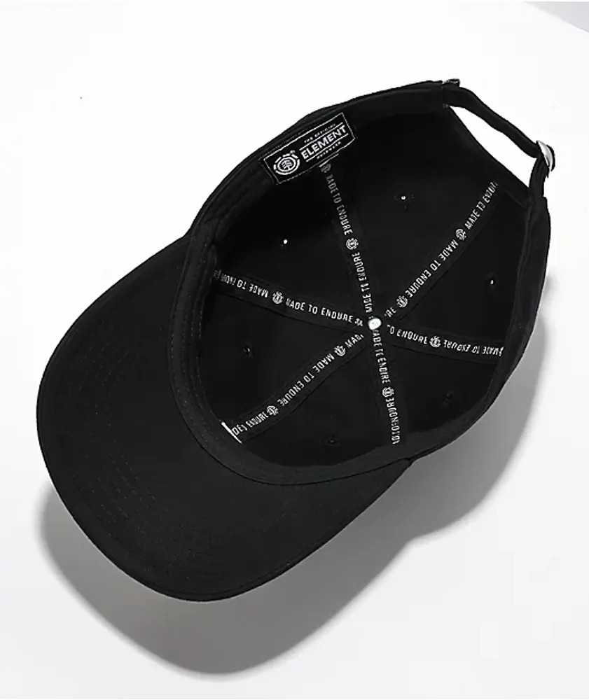 Elements Fluky Black Strapback Hat