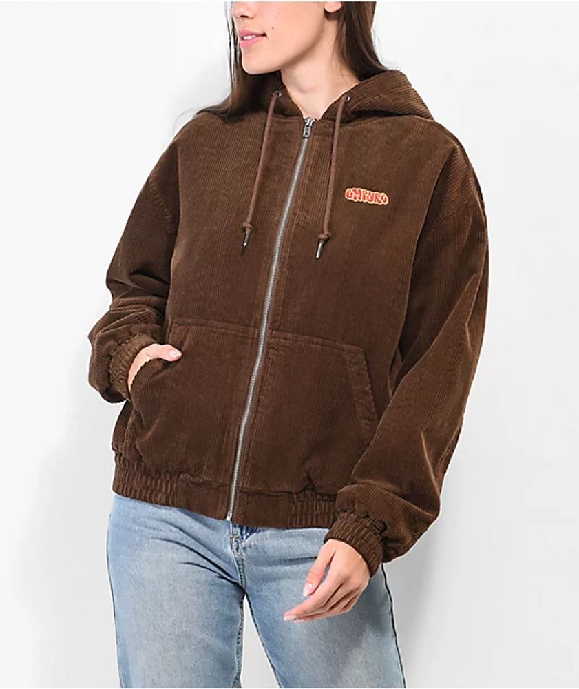 Empyre Baylor Brown Corduroy Hooded Jacket | Bramalea City Centre