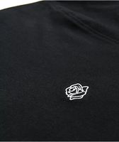 Empyre Blocked Black & Blue Rose Long Sleeve Polo Shirt