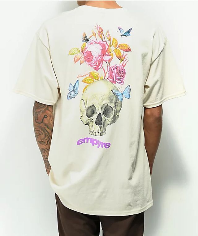 RODMAN BRAND Skulls Rhinestone White T-Shirt